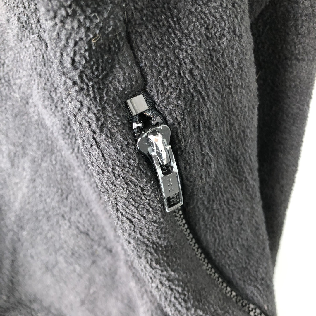 Eddie Bauer Half-Zip Fleece Pullover, Men's Size L polyester black type Vintage Second Hand