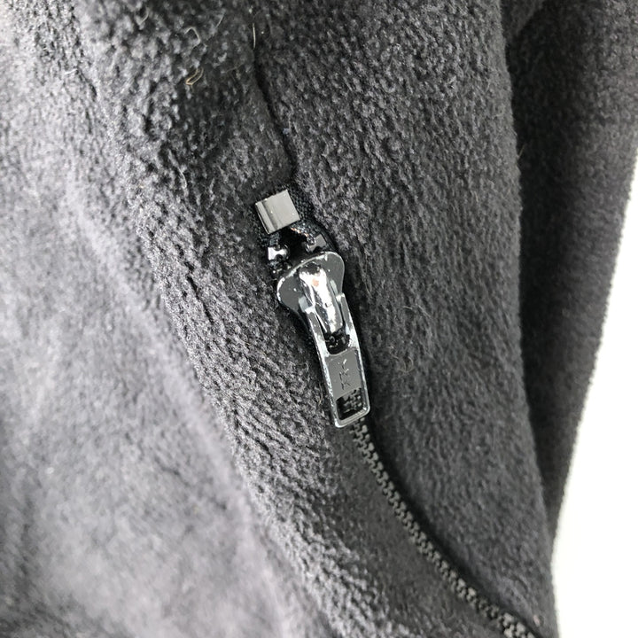 Eddie Bauer Half-Zip Fleece Pullover, Men's Size L polyester black type Vintage Second Hand