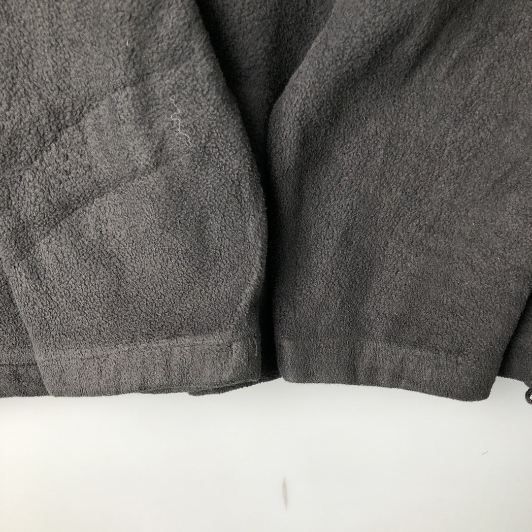 Eddie Bauer Half-Zip Fleece Pullover, Men's Size L polyester black type Vintage Second Hand