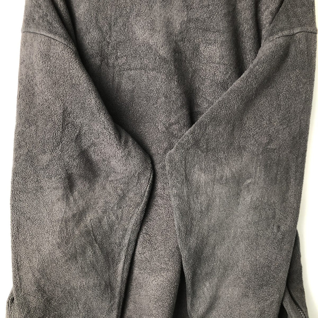 Eddie Bauer Half-Zip Fleece Pullover, Men's Size L polyester black type Vintage Second Hand