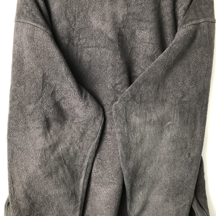 Eddie Bauer Half-Zip Fleece Pullover, Men's Size L polyester black type Vintage Second Hand