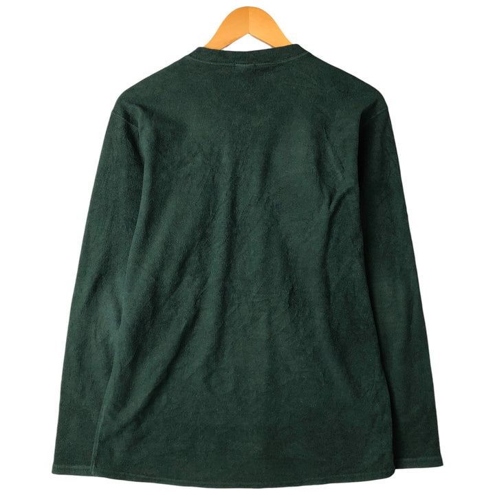 Patagonia Henley Fleece Cut and Sew, Men's Size M unclear Green type dark green Vintage Second Hand