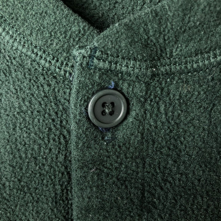 Patagonia Henley Fleece Cut and Sew, Men's Size M unclear Green type dark green Vintage Second Hand