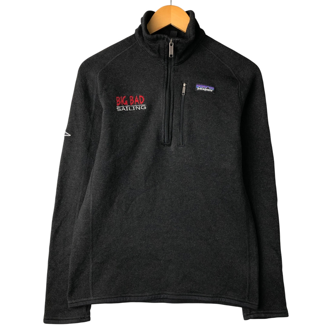 Patagonia Better Sweater 25522FA15 Half-Zip Fleece Pullover, Men's Size Small polyester black type Vintage Second Hand