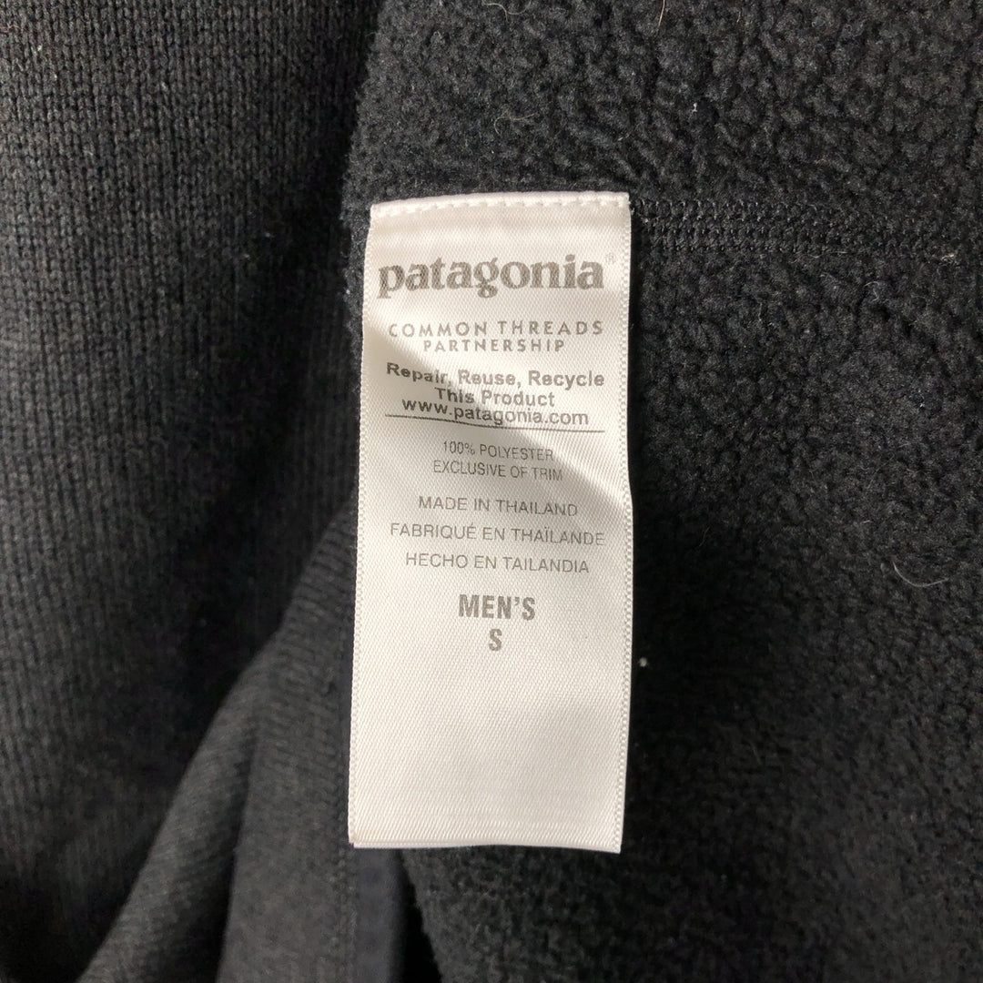 Patagonia Better Sweater 25522FA15 Half-Zip Fleece Pullover, Men's Size Small polyester black type Vintage Second Hand