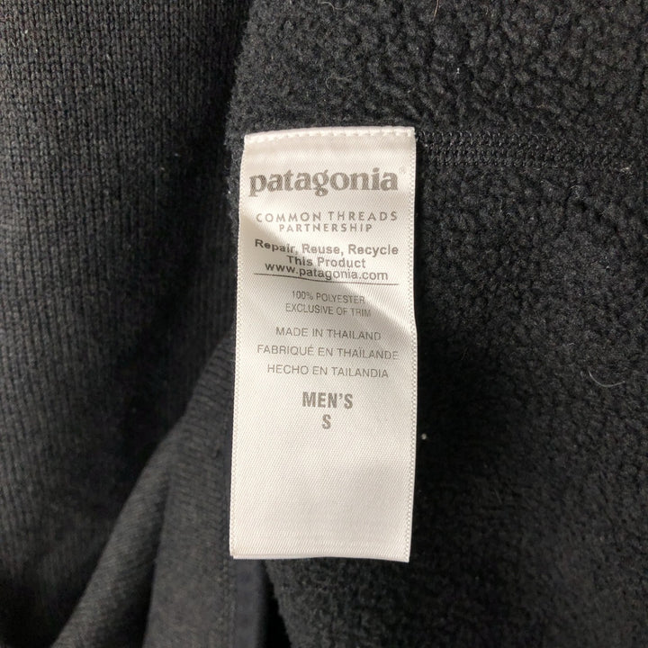 Patagonia Better Sweater 25522FA15 Half-Zip Fleece Pullover, Men's Size Small polyester black type Vintage Second Hand
