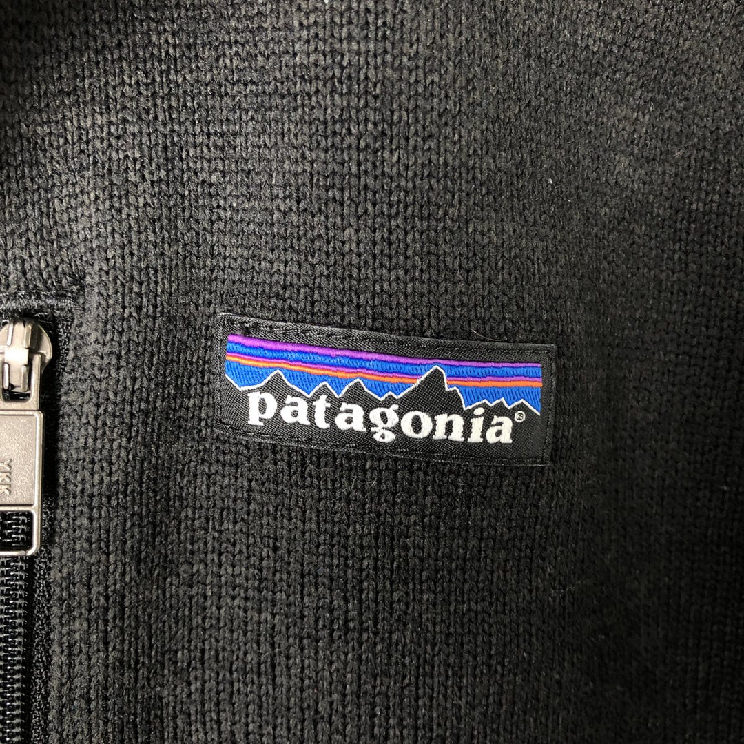 Patagonia Better Sweater 25522FA15 Half-Zip Fleece Pullover, Men's Size Small polyester black type Vintage Second Hand