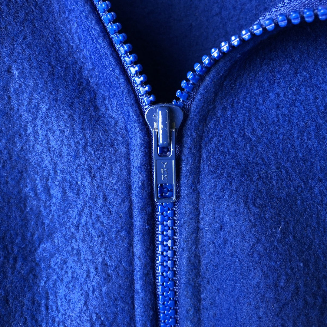 Vintage 80s-90'S Eddie Bauer fleece jacket with black tag, size S, men's unclear blue type Vintage Second Hand