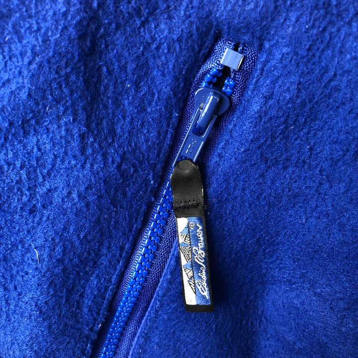 Vintage 80s-90'S Eddie Bauer fleece jacket with black tag, size S, men's unclear blue type Vintage Second Hand