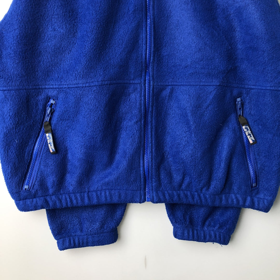 Vintage 80s-90'S Eddie Bauer fleece jacket with black tag, size S, men's unclear blue type Vintage Second Hand