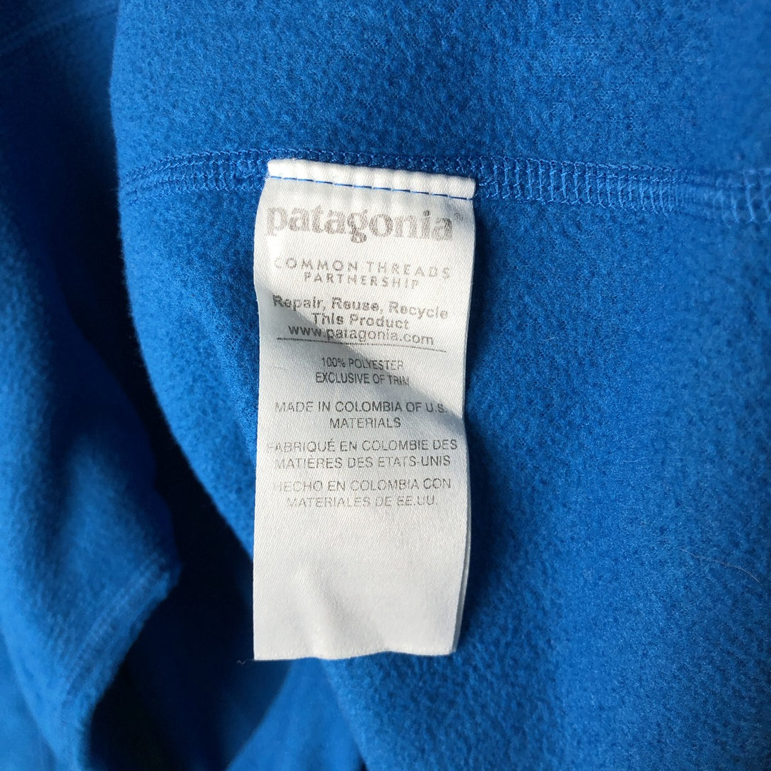 Patagonia Micro-D 26175FA16 Half-Zip Fleece Pullover, Men's Size L polyester blue type Vintage Second Hand