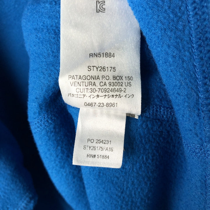 Patagonia Micro-D 26175FA16 Half-Zip Fleece Pullover, Men's Size L polyester blue type Vintage Second Hand