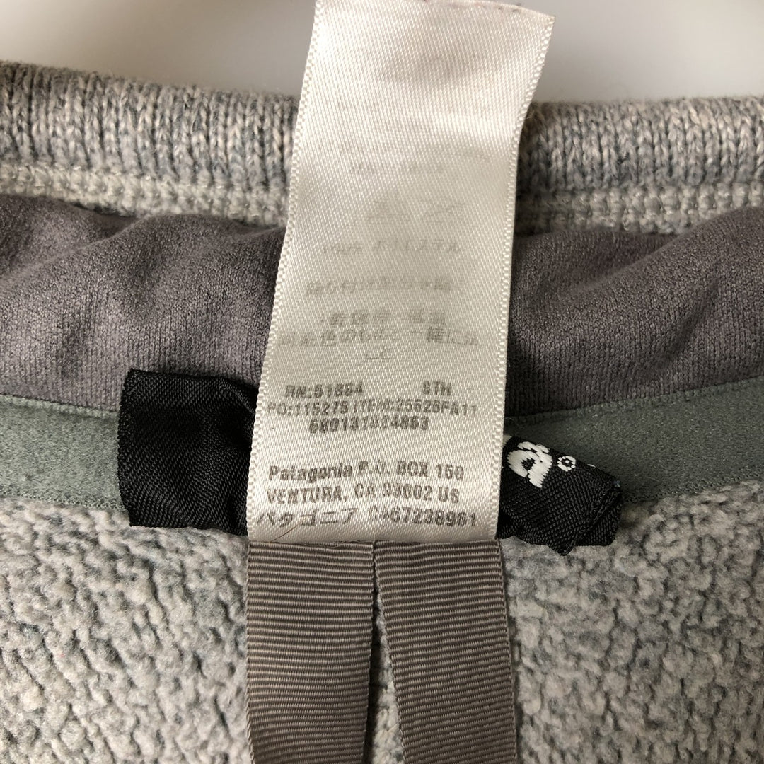 Patagonia Better Sweater Jacket 25526FA11 Fleece Jacket, Men's Size Small polyester gray type Vintage Second Hand