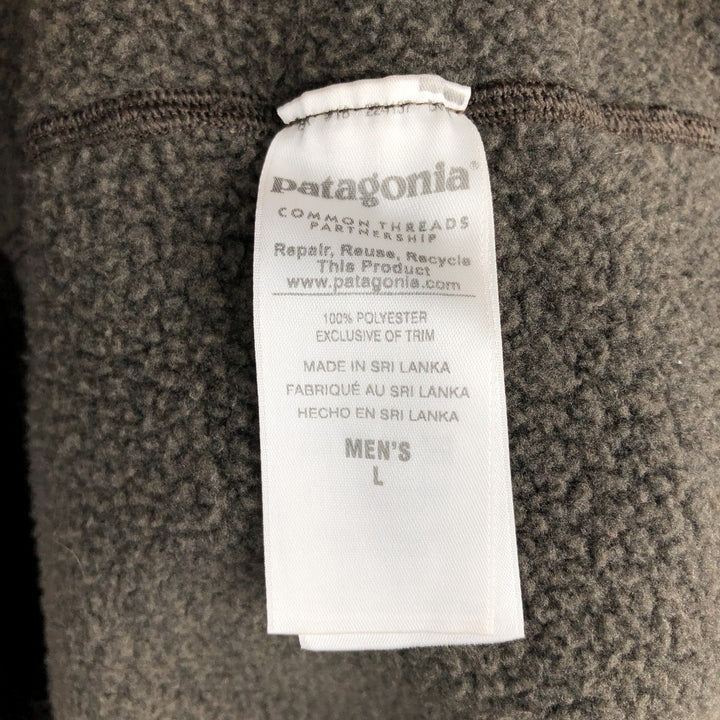 Patagonia Better Sweater Jacket STY25527FA15 Fleece Jacket, Men's Size L polyester Khaki type brown Vintage Second Hand