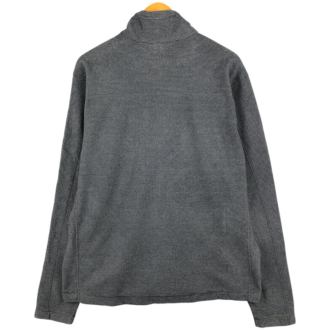 Patagonia Oaks Jacket (STY27315FA14) - Striped Pattern Fleece Jacket, Men's Size L polyester gray type Vintage Second Hand