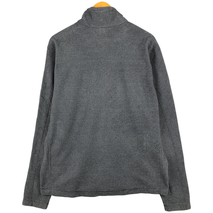 Patagonia Oaks Jacket (STY27315FA14) - Striped Pattern Fleece Jacket, Men's Size L polyester gray type Vintage Second Hand