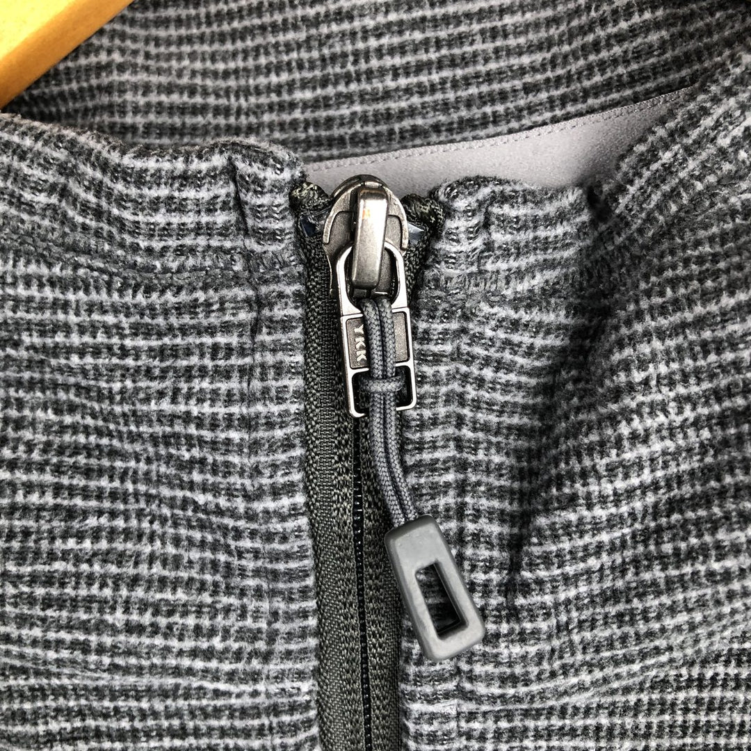 Patagonia Oaks Jacket (STY27315FA14) - Striped Pattern Fleece Jacket, Men's Size L polyester gray type Vintage Second Hand