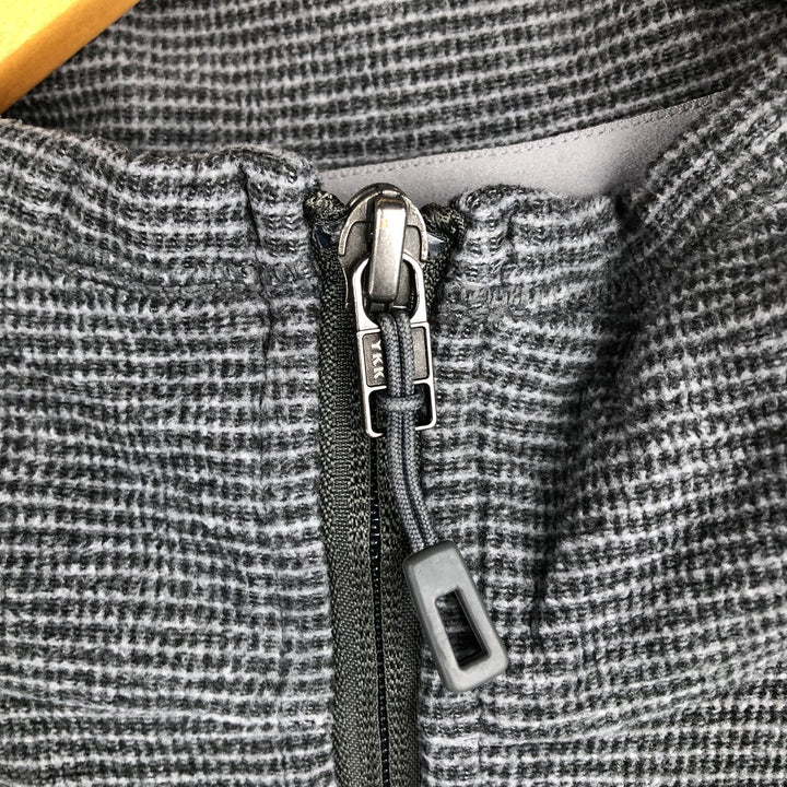 Patagonia Oaks Jacket (STY27315FA14) - Striped Pattern Fleece Jacket, Men's Size L polyester gray type Vintage Second Hand