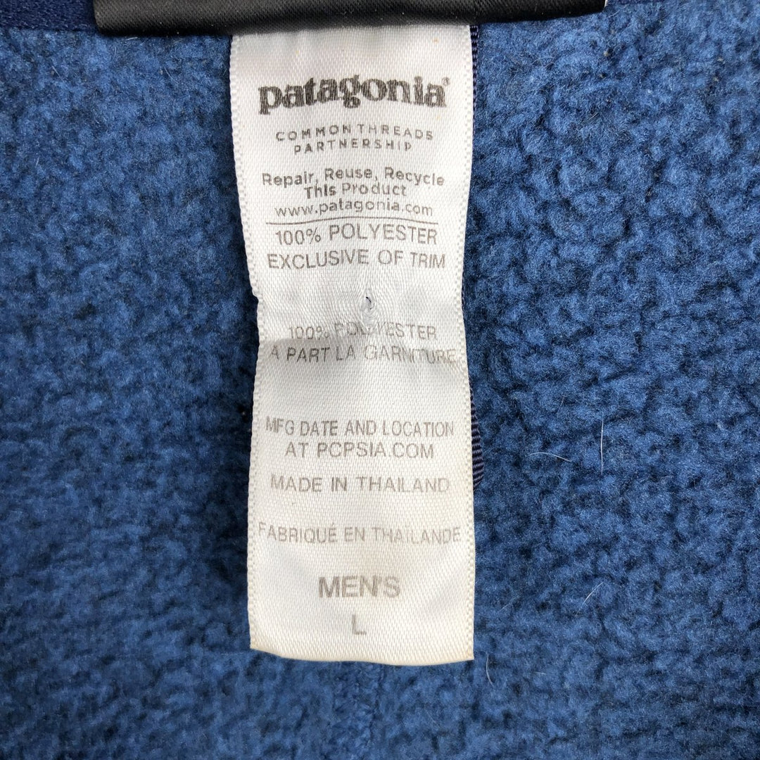 Patagonia Better Sweater STY25521FA14 Fleece Pullover, Men's Size L polyester blue type Vintage Second Hand