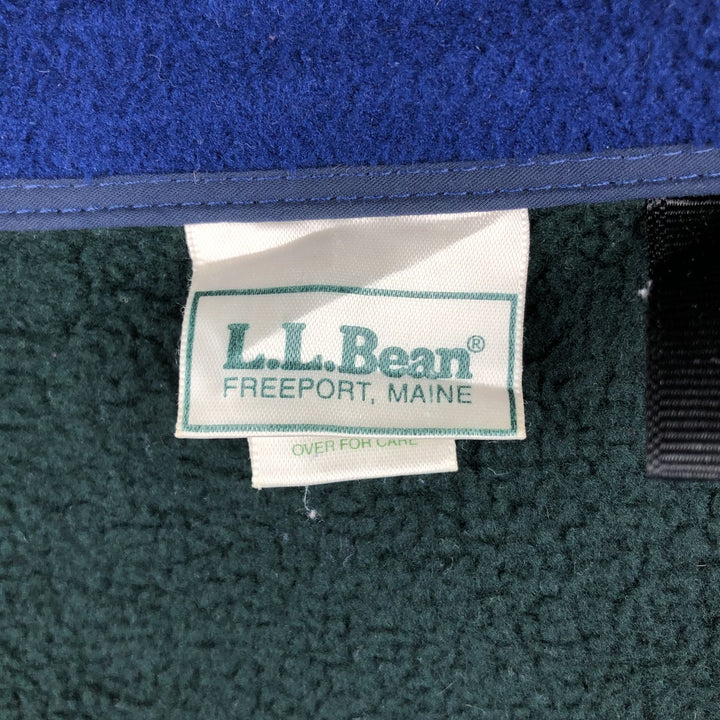 90'S LLBean Vintage Fleece Jacket, Made in USA, Men's Size L polyester Green type dark green Vintage Second Hand