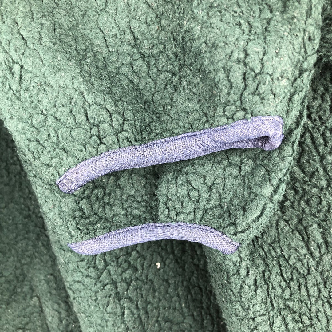 90'S LLBean Vintage Fleece Jacket, Made in USA, Men's Size L polyester Green type dark green Vintage Second Hand