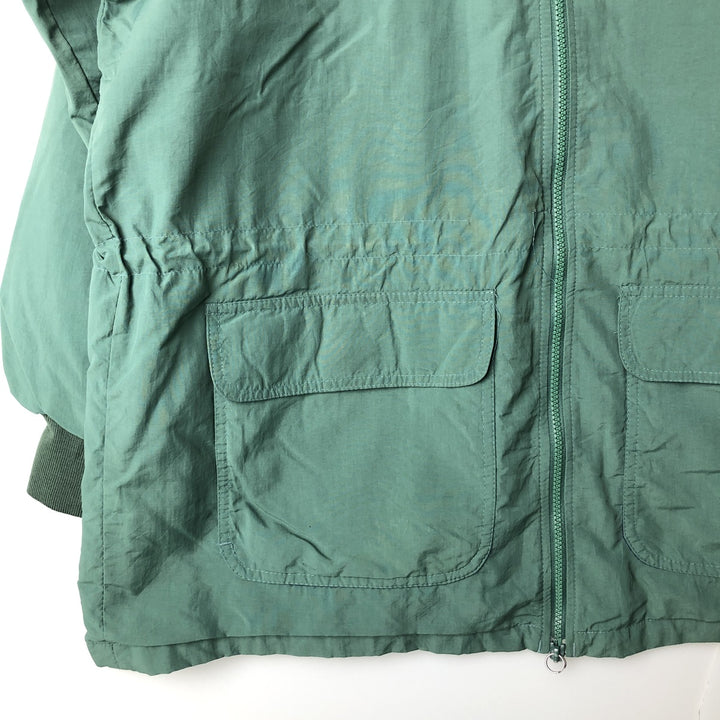 80s-90'S Eddie Bauer Black Tag Nylon Jacket, Men's Size L unclear green type Vintage Second Hand