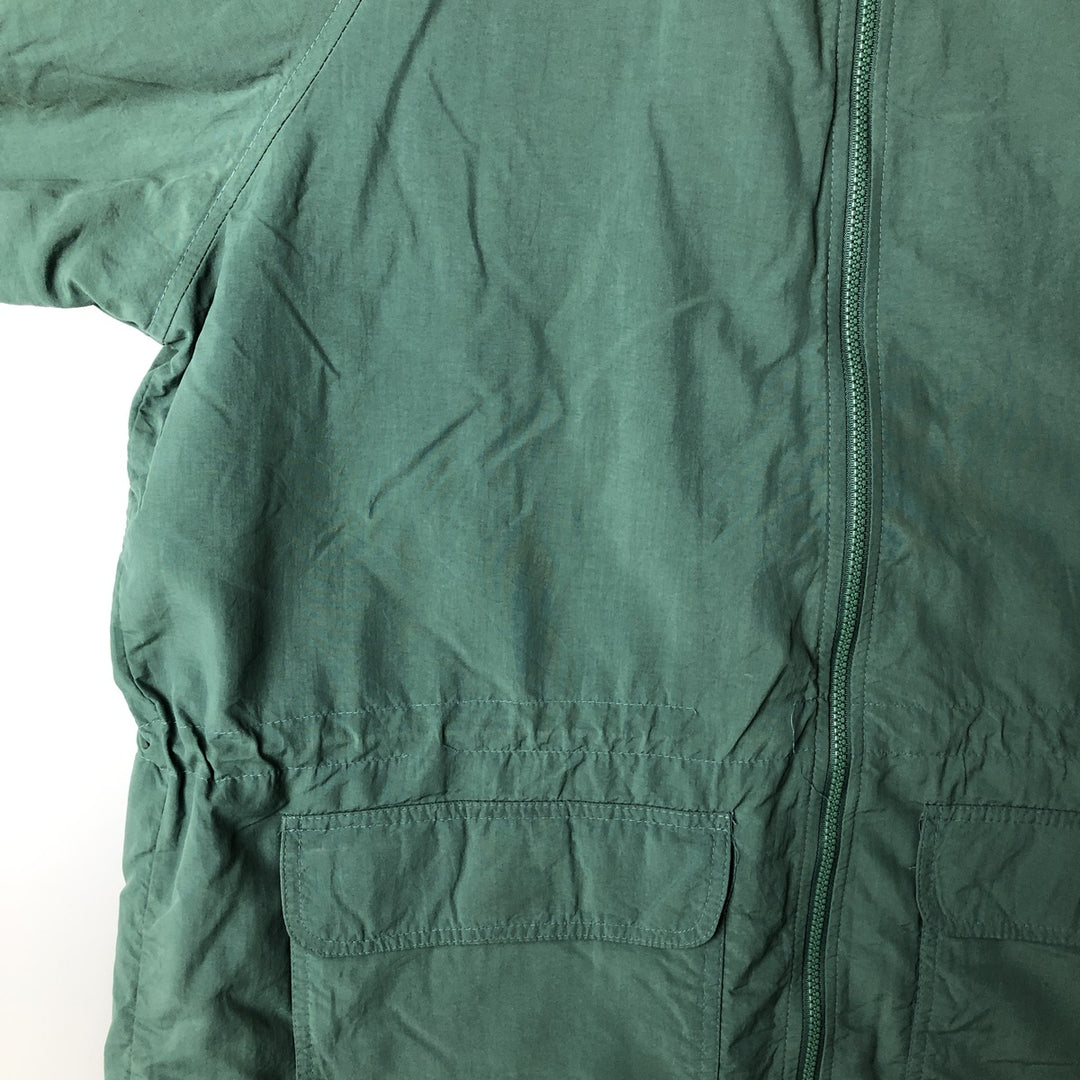 80s-90'S Eddie Bauer Black Tag Nylon Jacket, Men's Size L unclear green type Vintage Second Hand