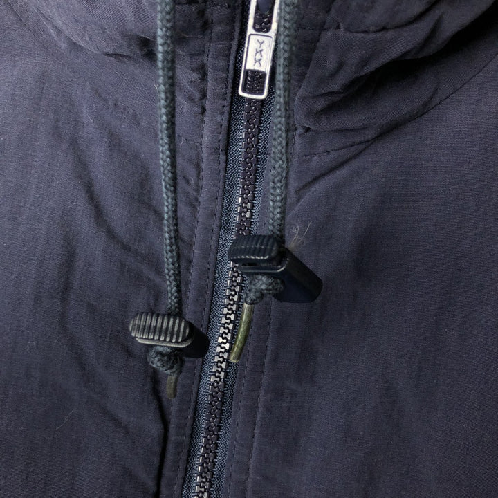 00'S Eddie Bauer Mountain Parka Shell Jacket Men's L size Nylon navy blue type Vintage Second Hand