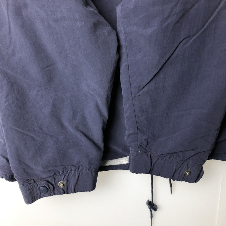 00'S Eddie Bauer Mountain Parka Shell Jacket Men's L size Nylon navy blue type Vintage Second Hand