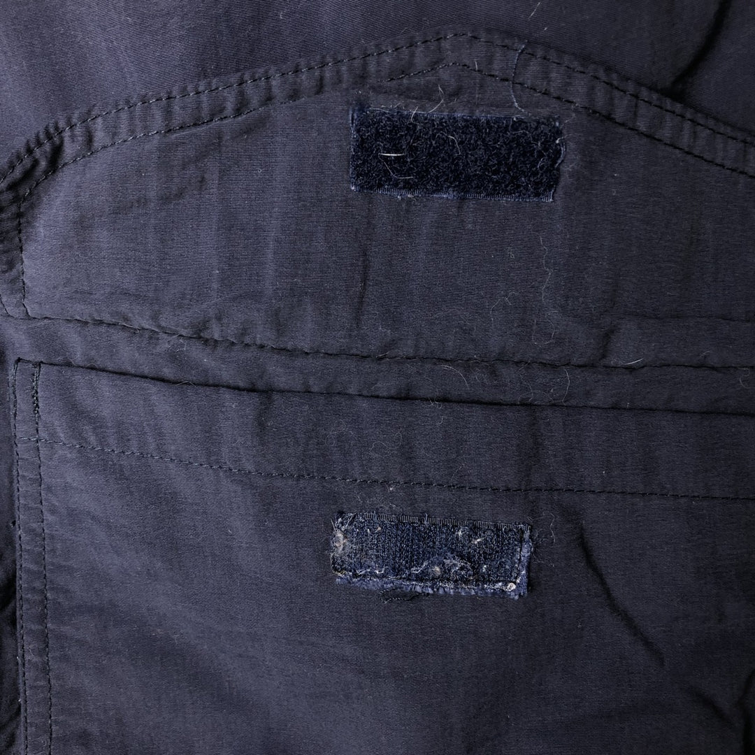 00'S Eddie Bauer Mountain Parka Shell Jacket Men's L size Nylon navy blue type Vintage Second Hand
