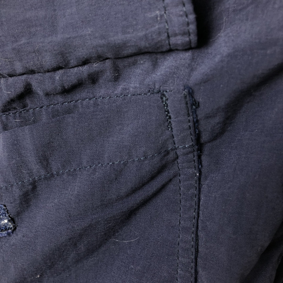 00'S Eddie Bauer Mountain Parka Shell Jacket Men's L size Nylon navy blue type Vintage Second Hand