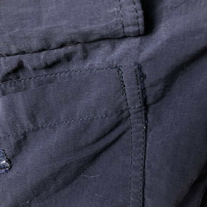 00'S Eddie Bauer Mountain Parka Shell Jacket Men's L size Nylon navy blue type Vintage Second Hand