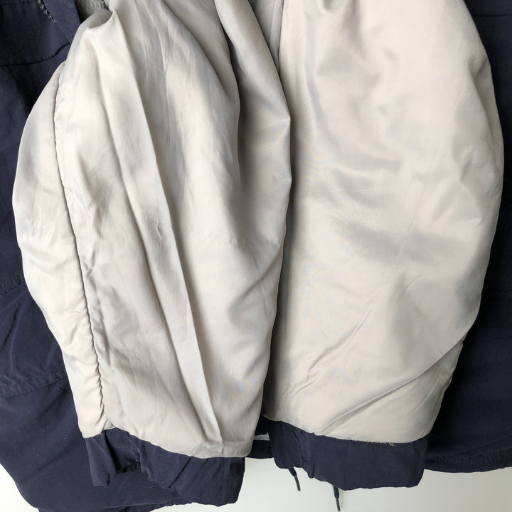 00'S Eddie Bauer Mountain Parka Shell Jacket Men's L size Nylon navy blue type Vintage Second Hand