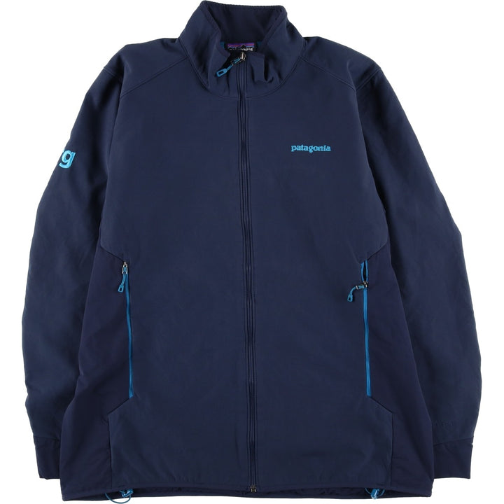 Patagonia Adze Hybrid Jacket (83450FA15), Men's XL Softshell Jacket polyester navy blue type Vintage Second Hand