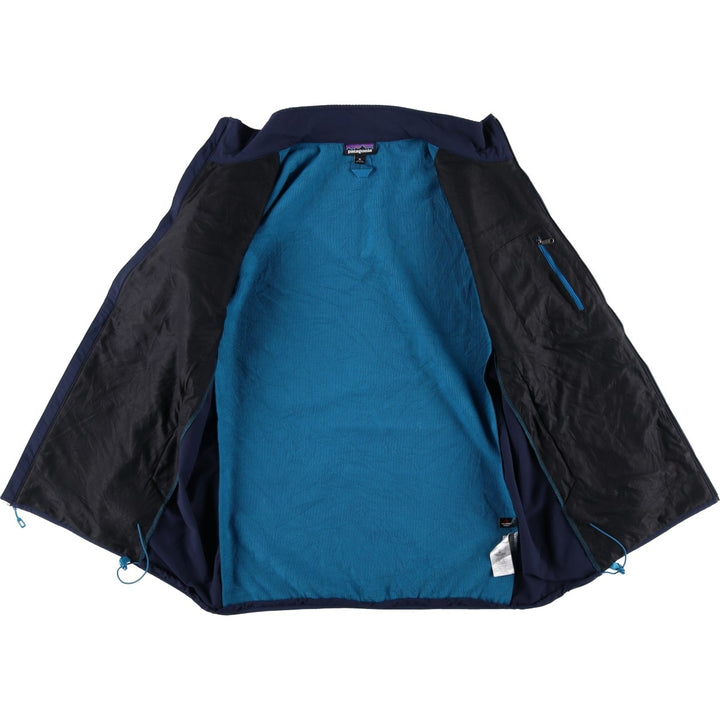 Patagonia Adze Hybrid Jacket (83450FA15), Men's XL Softshell Jacket polyester navy blue type Vintage Second Hand