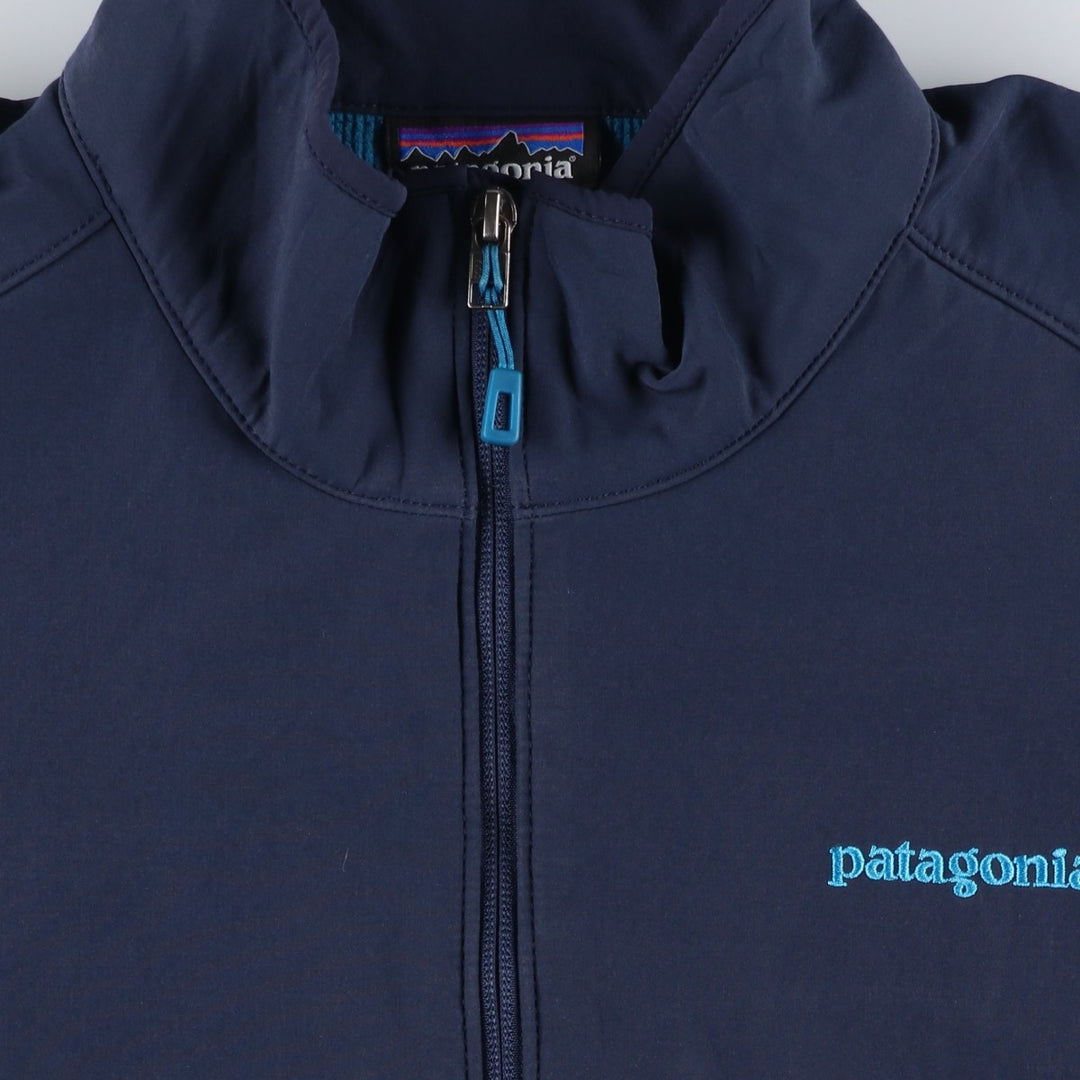 Patagonia Adze Hybrid Jacket (83450FA15), Men's XL Softshell Jacket polyester navy blue type Vintage Second Hand