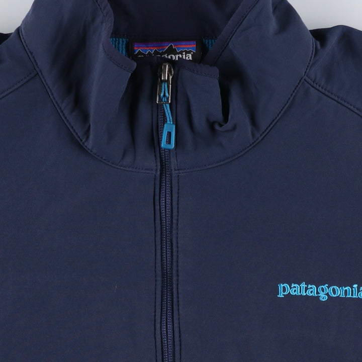 Patagonia Adze Hybrid Jacket (83450FA15), Men's XL Softshell Jacket polyester navy blue type Vintage Second Hand