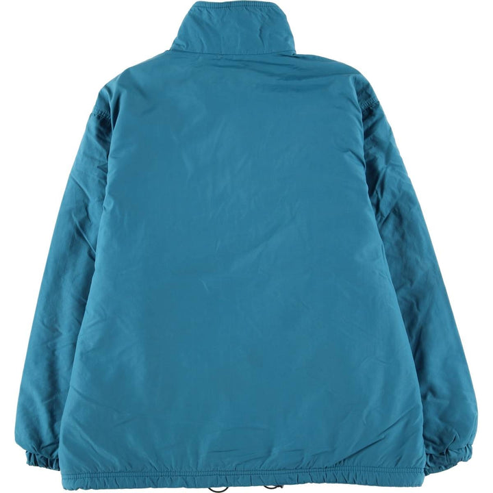 LLBean Warm-up Jacket, padded puffer jacket, men's size L unclear turquoise blue Vintage Second Hand