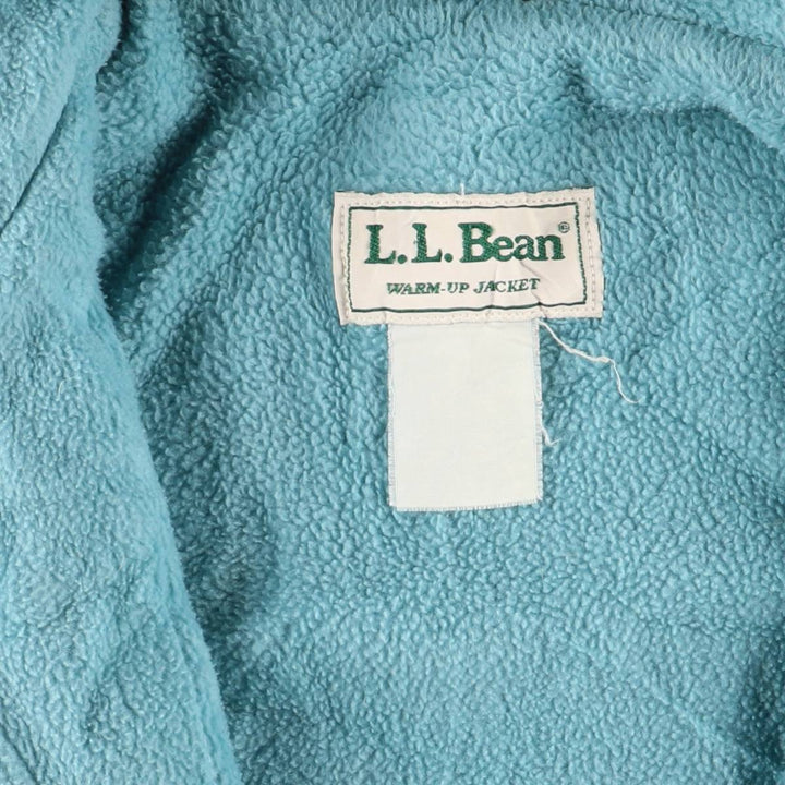 LLBean Warm-up Jacket, padded puffer jacket, men's size L unclear turquoise blue Vintage Second Hand