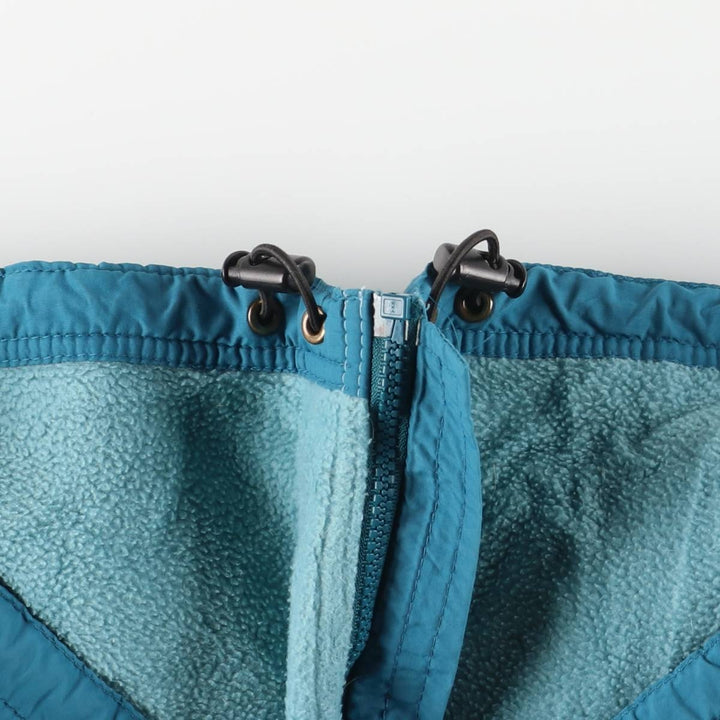 LLBean Warm-up Jacket, padded puffer jacket, men's size L unclear turquoise blue Vintage Second Hand