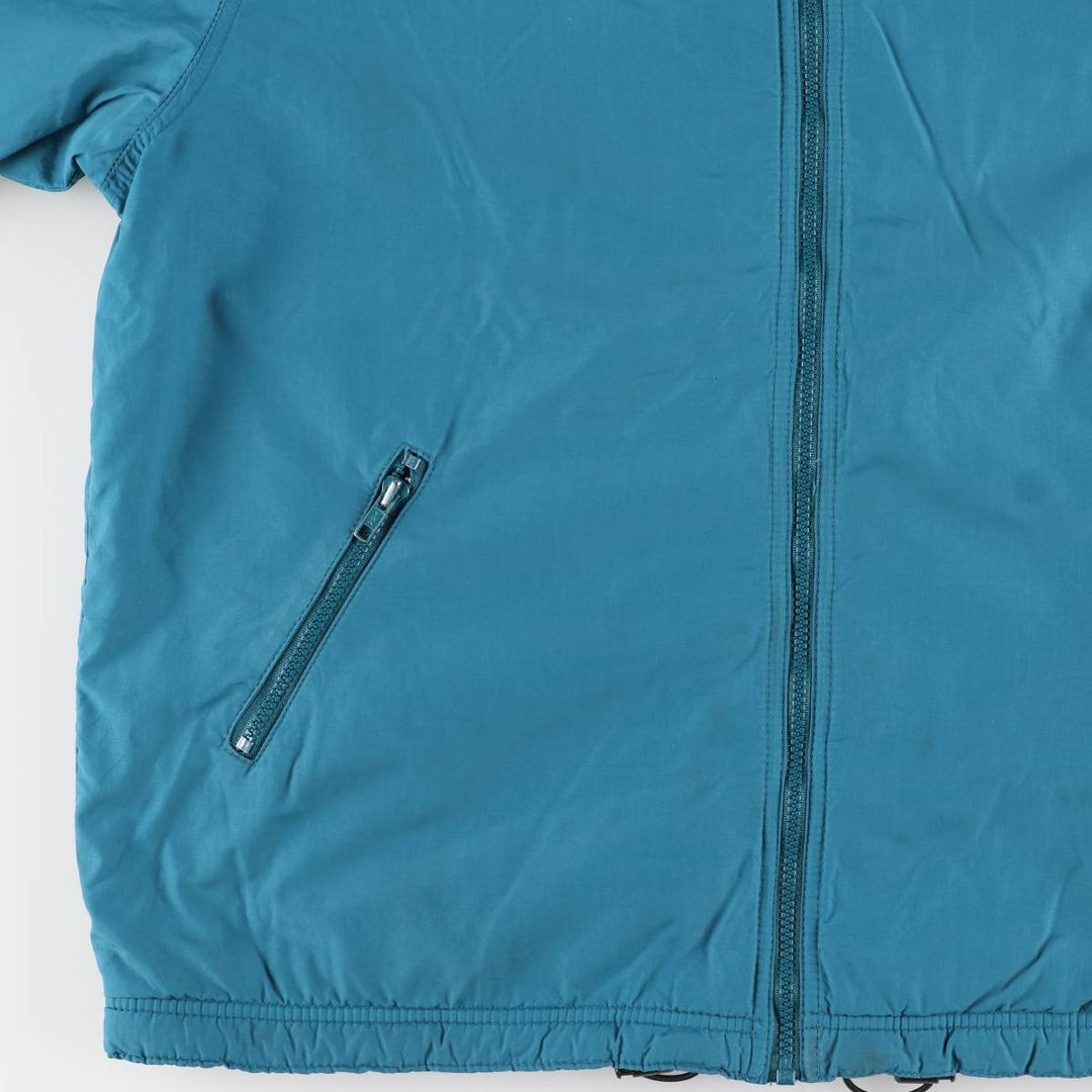 LLBean Warm-up Jacket, padded puffer jacket, men's size L unclear turquoise blue Vintage Second Hand