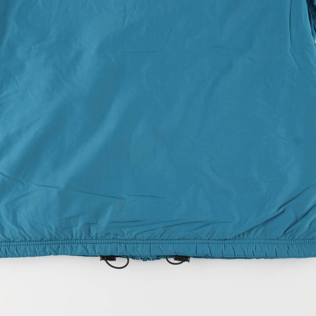 LLBean Warm-up Jacket, padded puffer jacket, men's size L unclear turquoise blue Vintage Second Hand