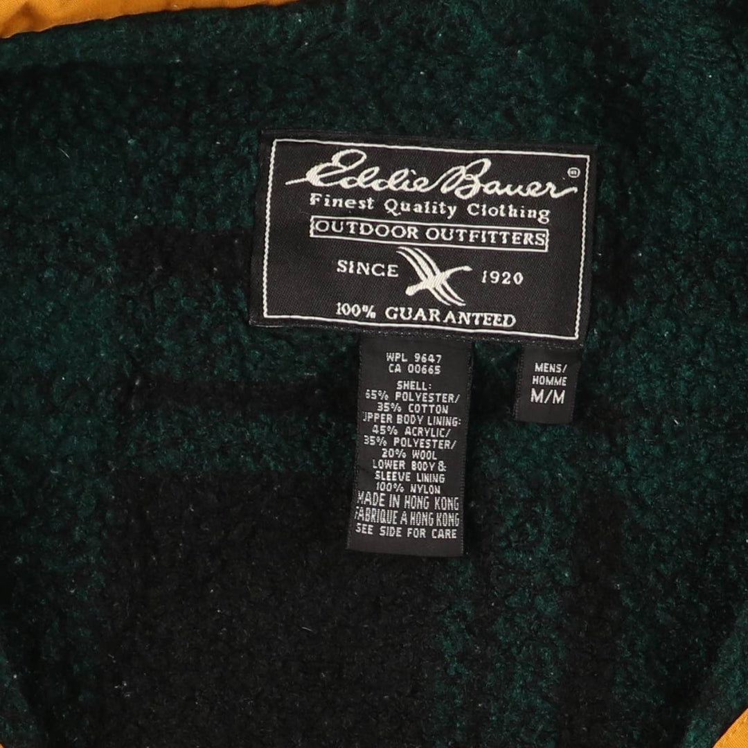 Eddie Bauer Windbreaker Men's M size polyester yellow type Vintage Second Hand