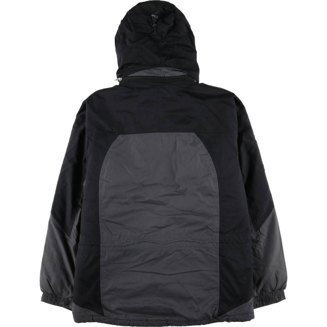 LL Bean Primaloft Jacket, Padded Mountain Parka, Shell Jacket, Puffer Jacket, Men's Size Medium Nylon black type Vintage Second Hand