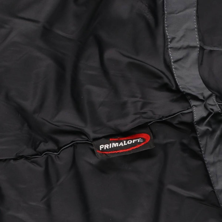 LL Bean Primaloft Jacket, Padded Mountain Parka, Shell Jacket, Puffer Jacket, Men's Size Medium Nylon black type Vintage Second Hand