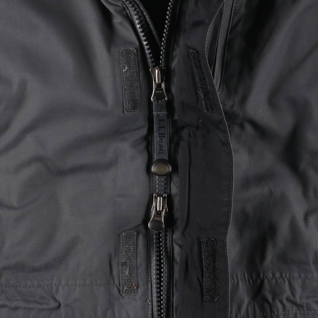 LL Bean Primaloft Jacket, Padded Mountain Parka, Shell Jacket, Puffer Jacket, Men's Size Medium Nylon black type Vintage Second Hand