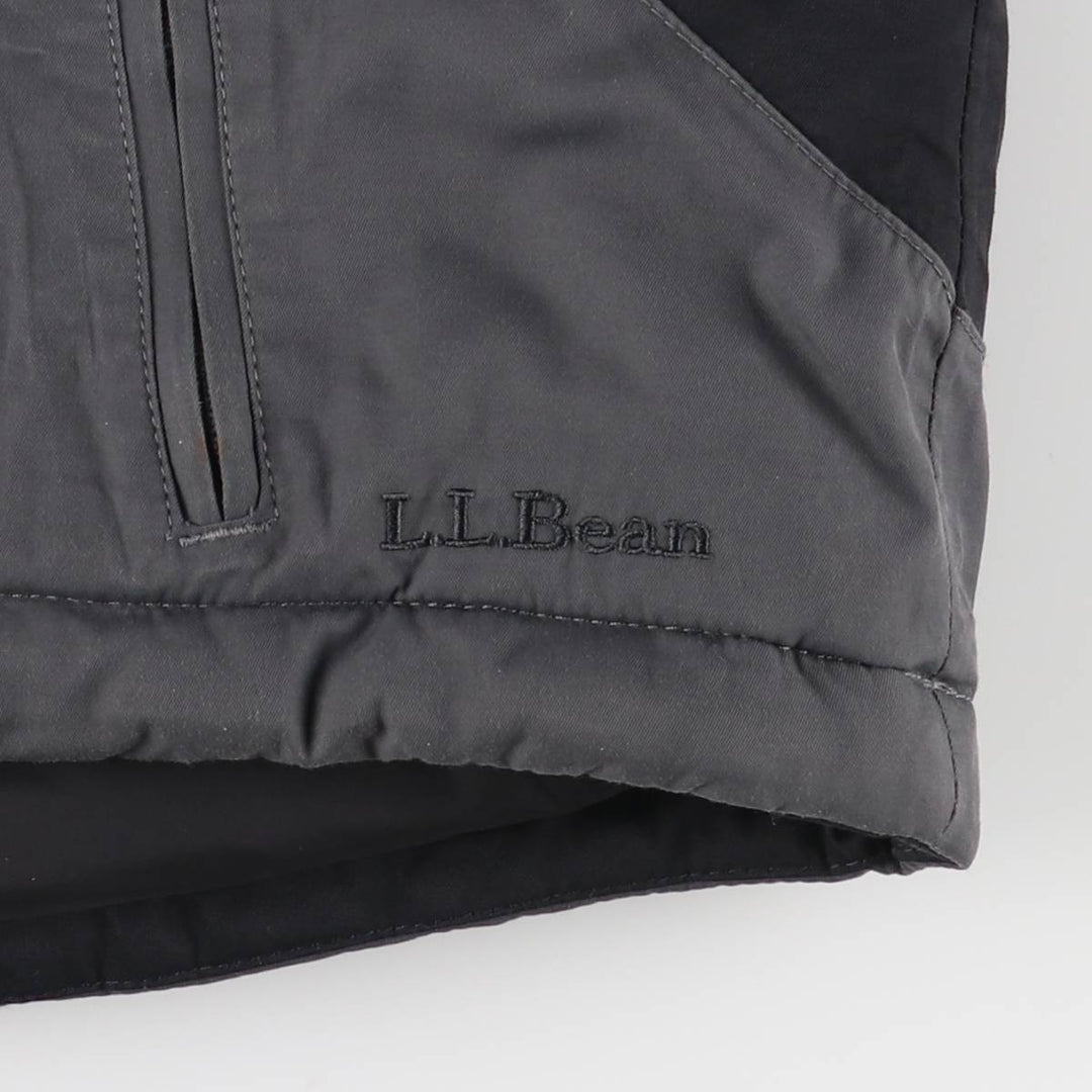 LL Bean Primaloft Jacket, Padded Mountain Parka, Shell Jacket, Puffer Jacket, Men's Size Medium Nylon black type Vintage Second Hand