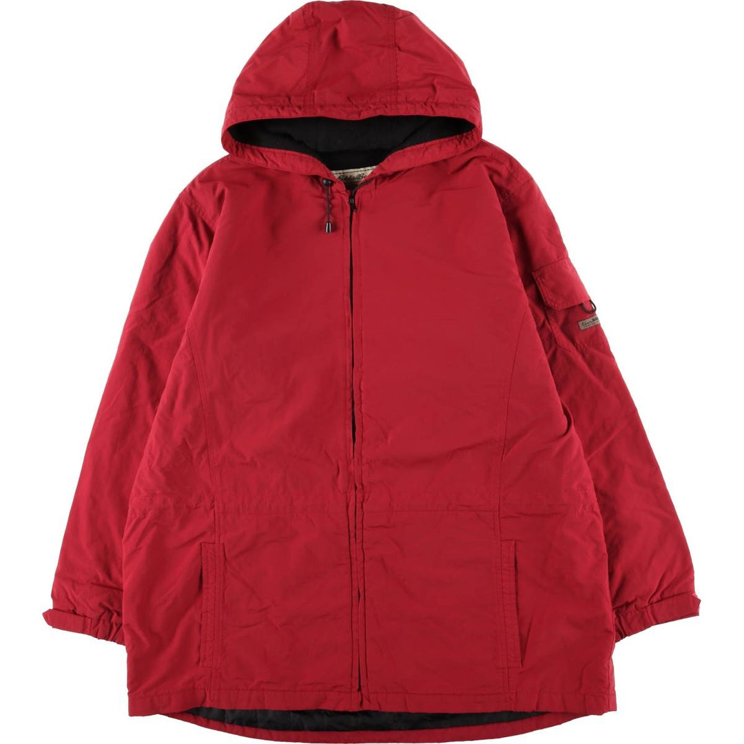 Eddie Bauer Men's Padded Puffer Jacket, Size XXL Nylon red type Vintage Second Hand