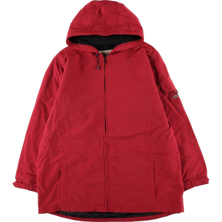 Eddie Bauer Men's Padded Puffer Jacket, Size XXL Nylon red type Vintage Second Hand