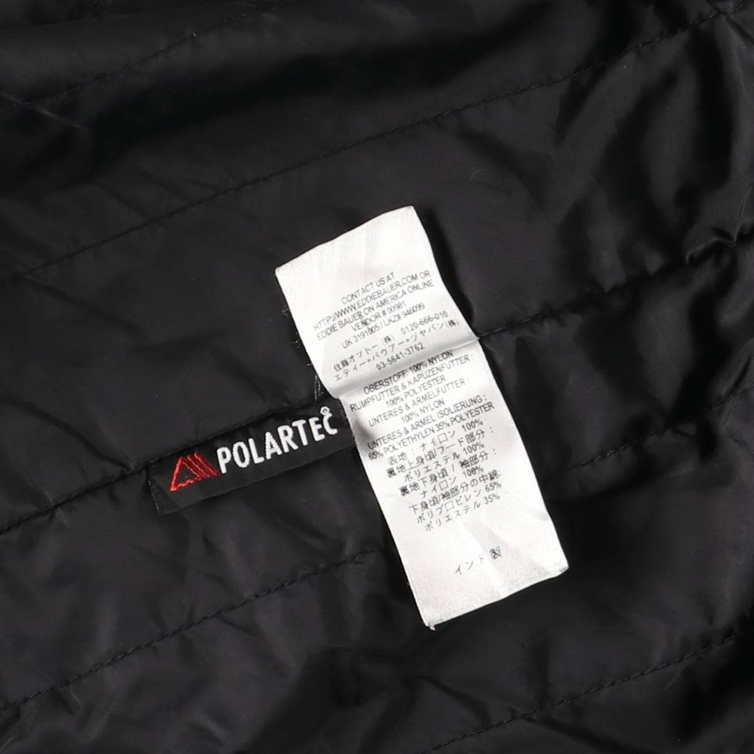 Eddie Bauer Men's Padded Puffer Jacket, Size XXL Nylon red type Vintage Second Hand